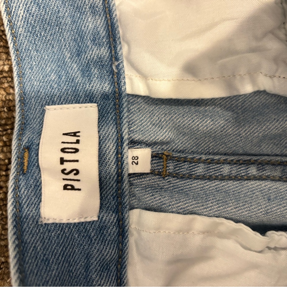 Pistola Light Blue Wide-Leg High-Rise Women's Paloa trouser Jeans - Picture 5 of 7